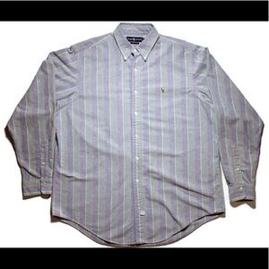 Mens Ralph Lauren stripped polo button